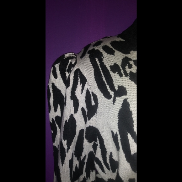 Who What Wear Leopard Sweater Dress - Picture 4 of 14